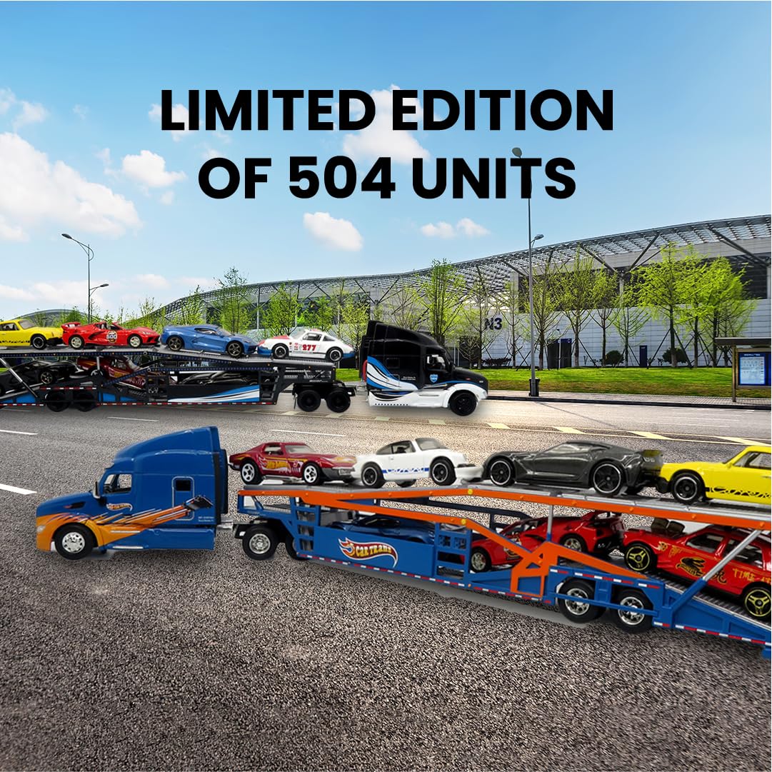 コレクション A die-cast replica semi truck kith Amazon.com: 1:64 Peterbilt 579 with Car Hauler - Limited