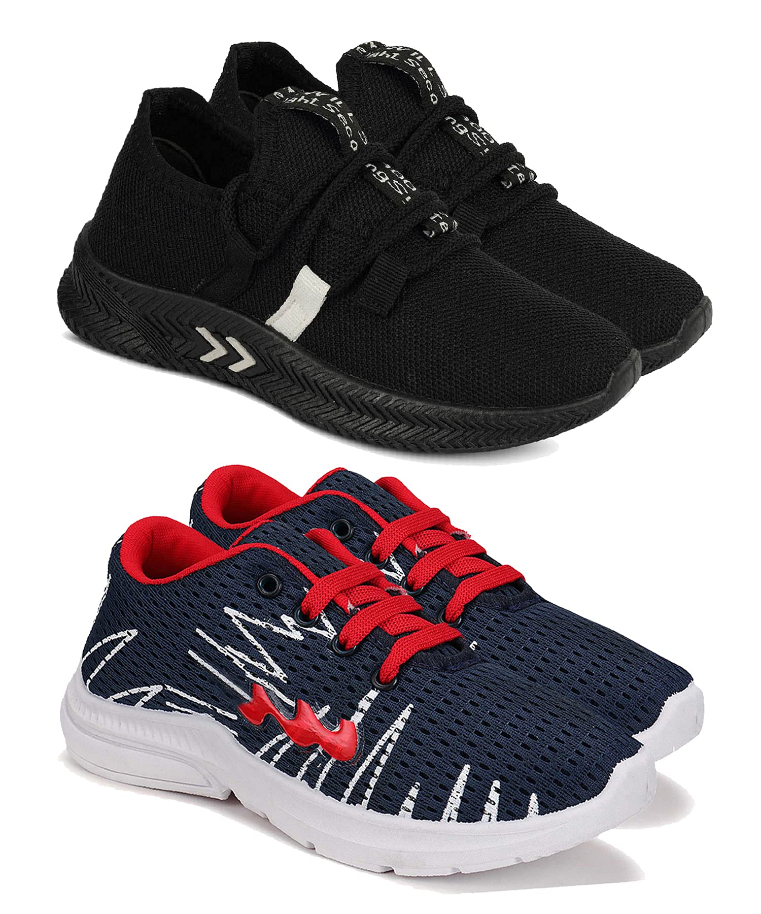 CamfootComfortable Pack of 2 Multicolor Collection of Sports Shoes for Kids & Boys (1662-9264)