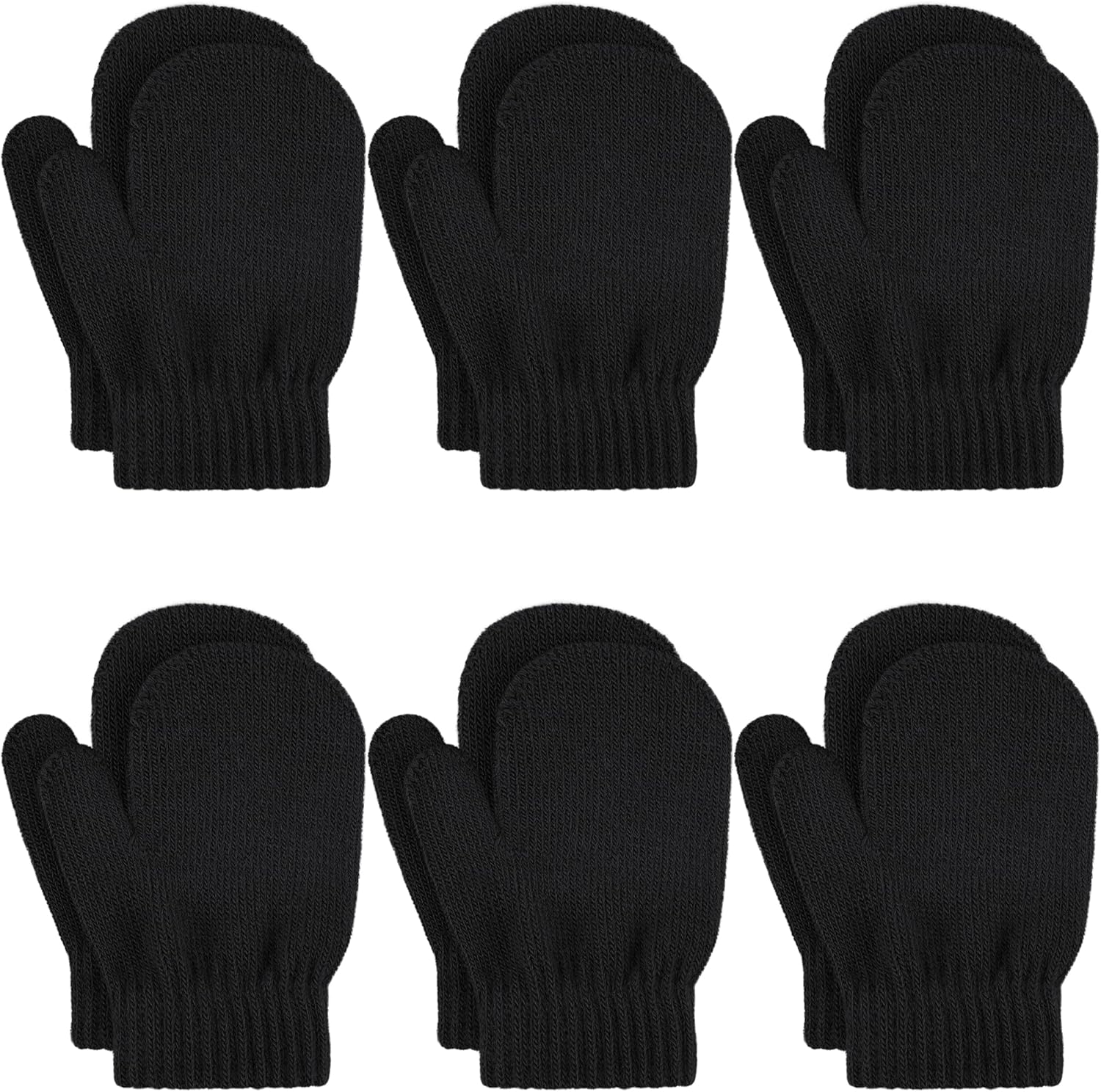 Glooarm Toddler Mittens Winter Baby Gloves Kids Knitted Magic Mittens Bulk for Boy Girls