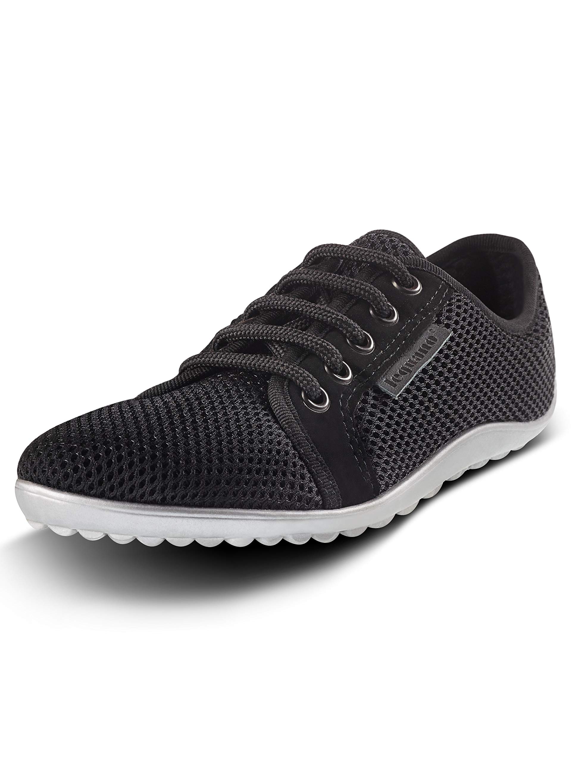 leguano Barfußschuh Aktiv Lavaschwarz, flexible Sohle, federleicht, ultrabequem