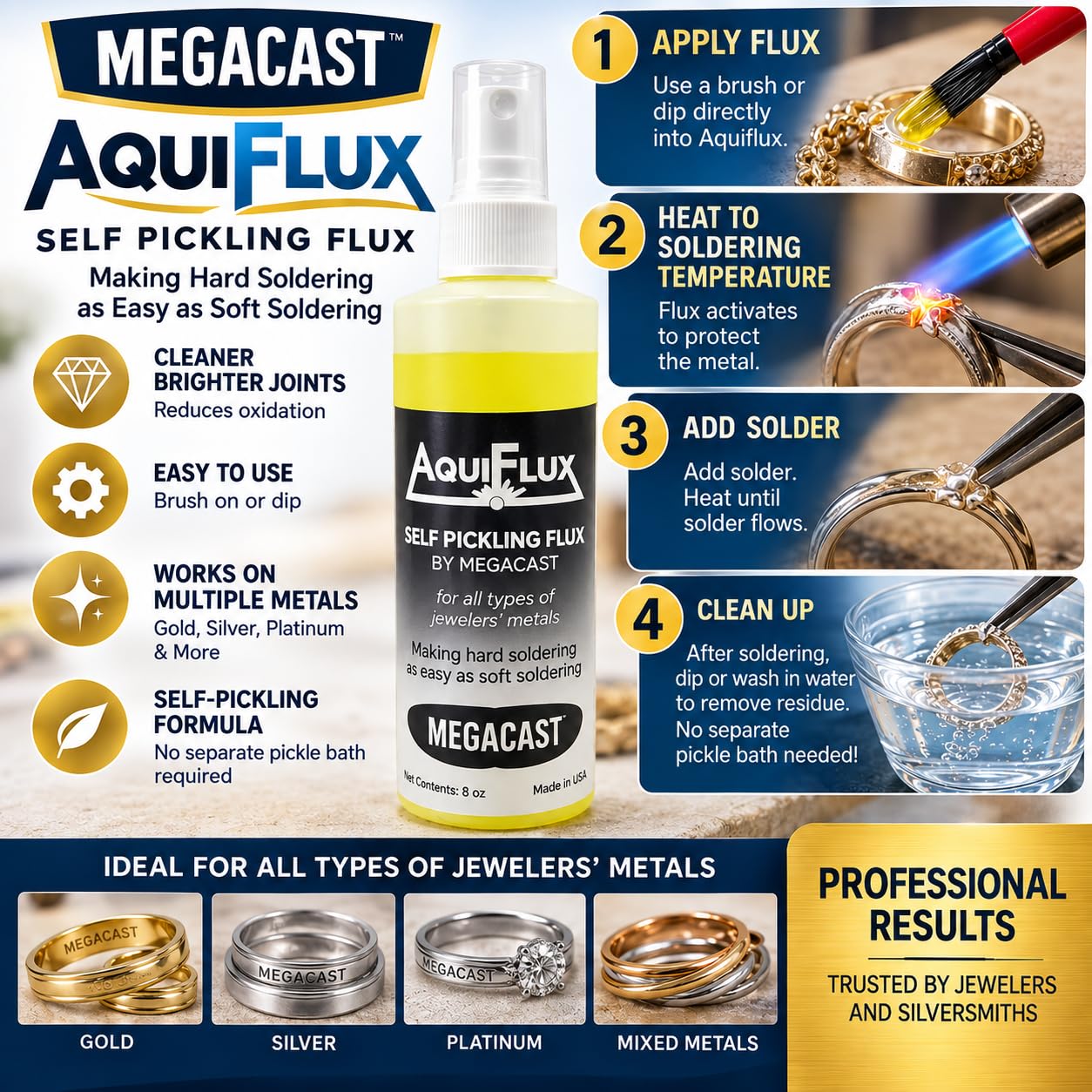Aquiflux Flux: Perfect for Gold & Silver Jewelry -2