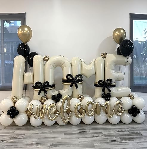 Miniatura 3 de Globos de letras de aluminio de 40 pulgadas, decoraciones para fiesta de inauguración de la casa, letrero de bienvenida, baile escolar, grandes,