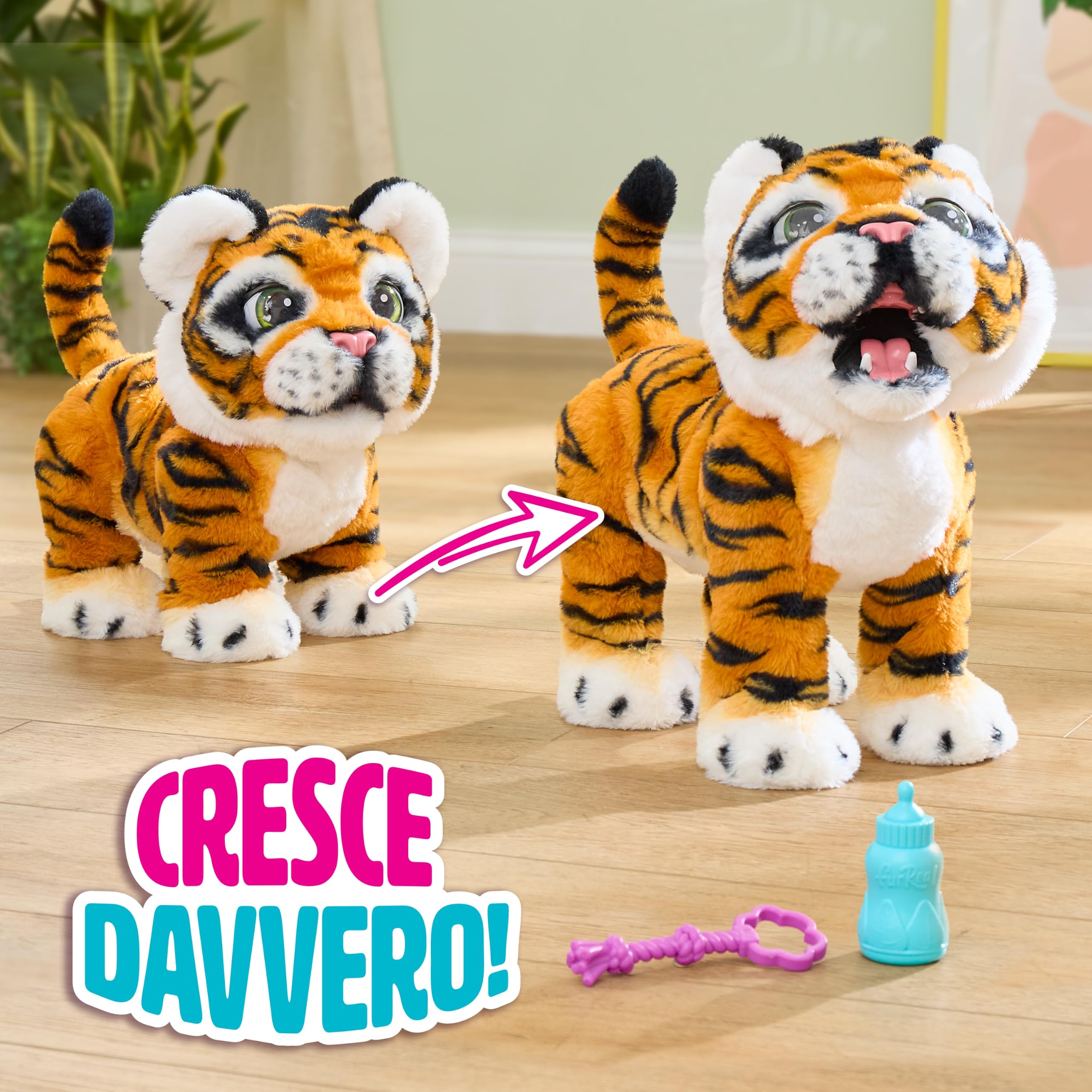 furReal Gabby the Grow & Roar Tiger peluche interattivo