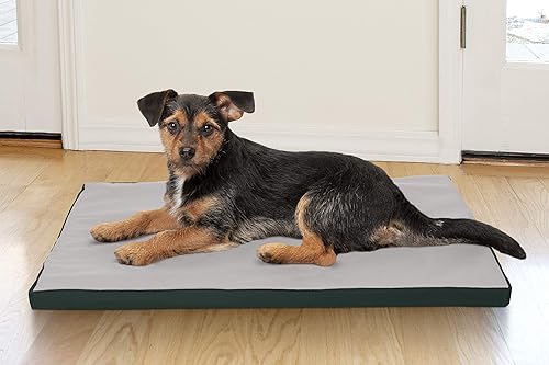 Miniatura 8 de Furhaven Pet Alfombrilla impermeable para perrera de perfil bajo y alfombrilla acolchada ortopédica para perros y gatos Varios estilos, tamaños y