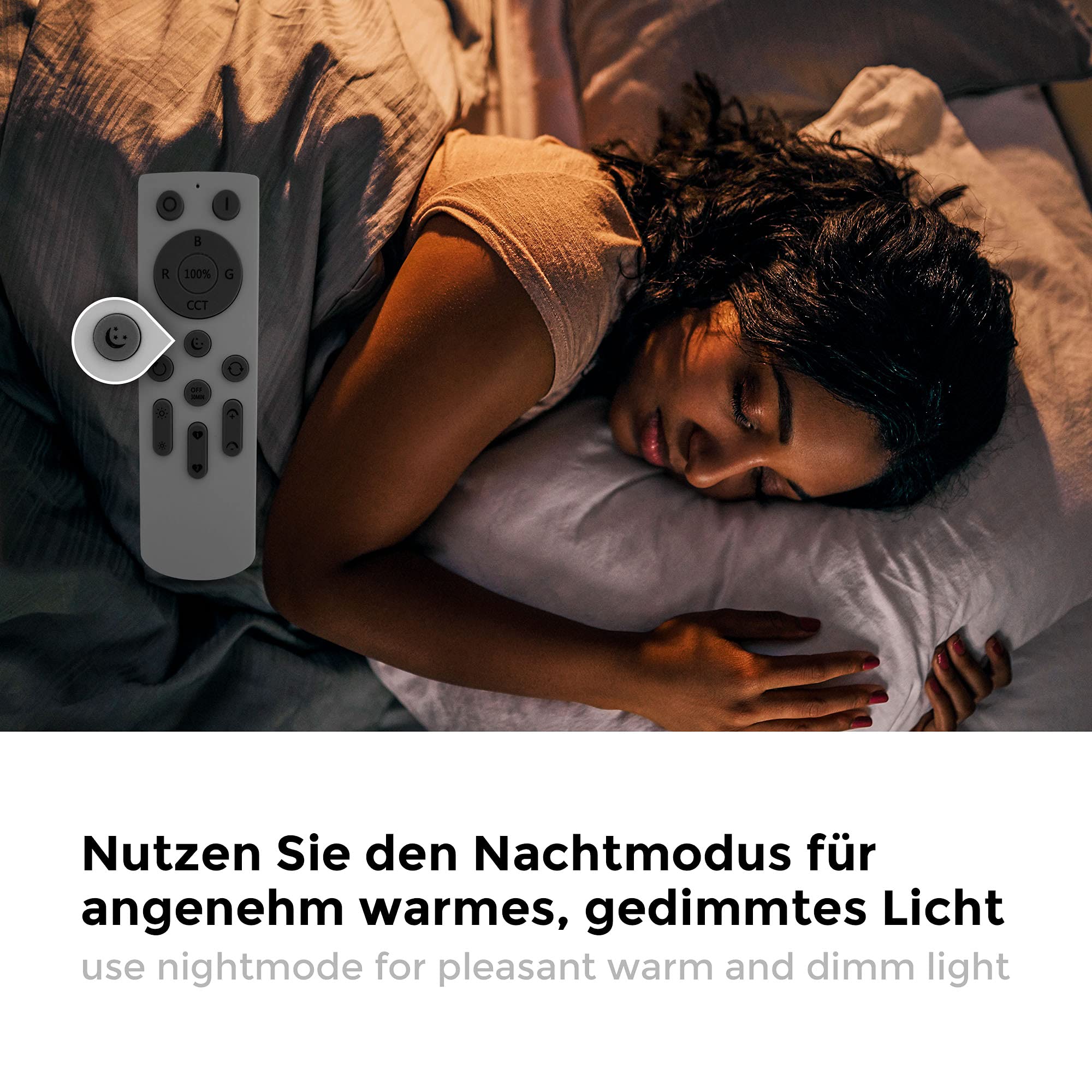B.K.Licht Lámpara de techo LED WiFi inteligente I App y mando a distancia I regulable I CCT I RGB I control por voz I compatible con iOS y Android