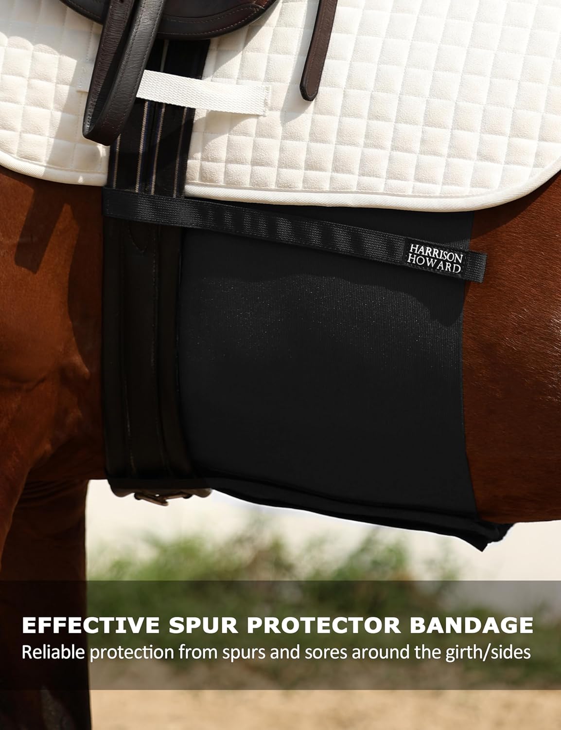 Harrison Howard Horse Belly Guard Body Bandage Wrap Spur Mark Protector Belly Cover Skin Guard Full Size