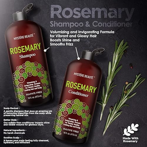 Miniatura 5 de Mystere Beaute Himalayan Scrub and Romero Champú Acondicionador Set - Paquete