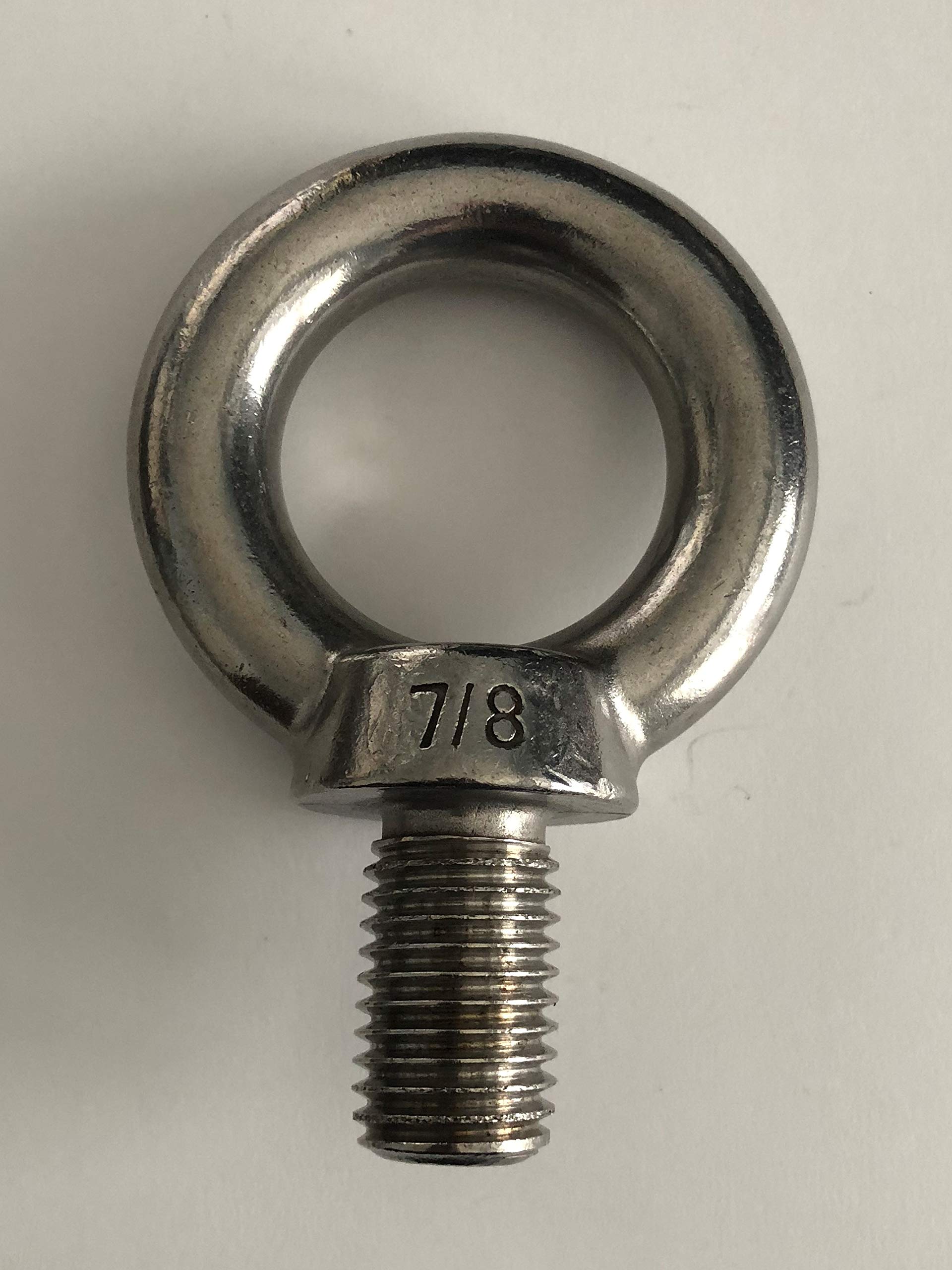 Bullone a occhio di sollevamento in acciaio inox 316 7/8" UNC di grado marino