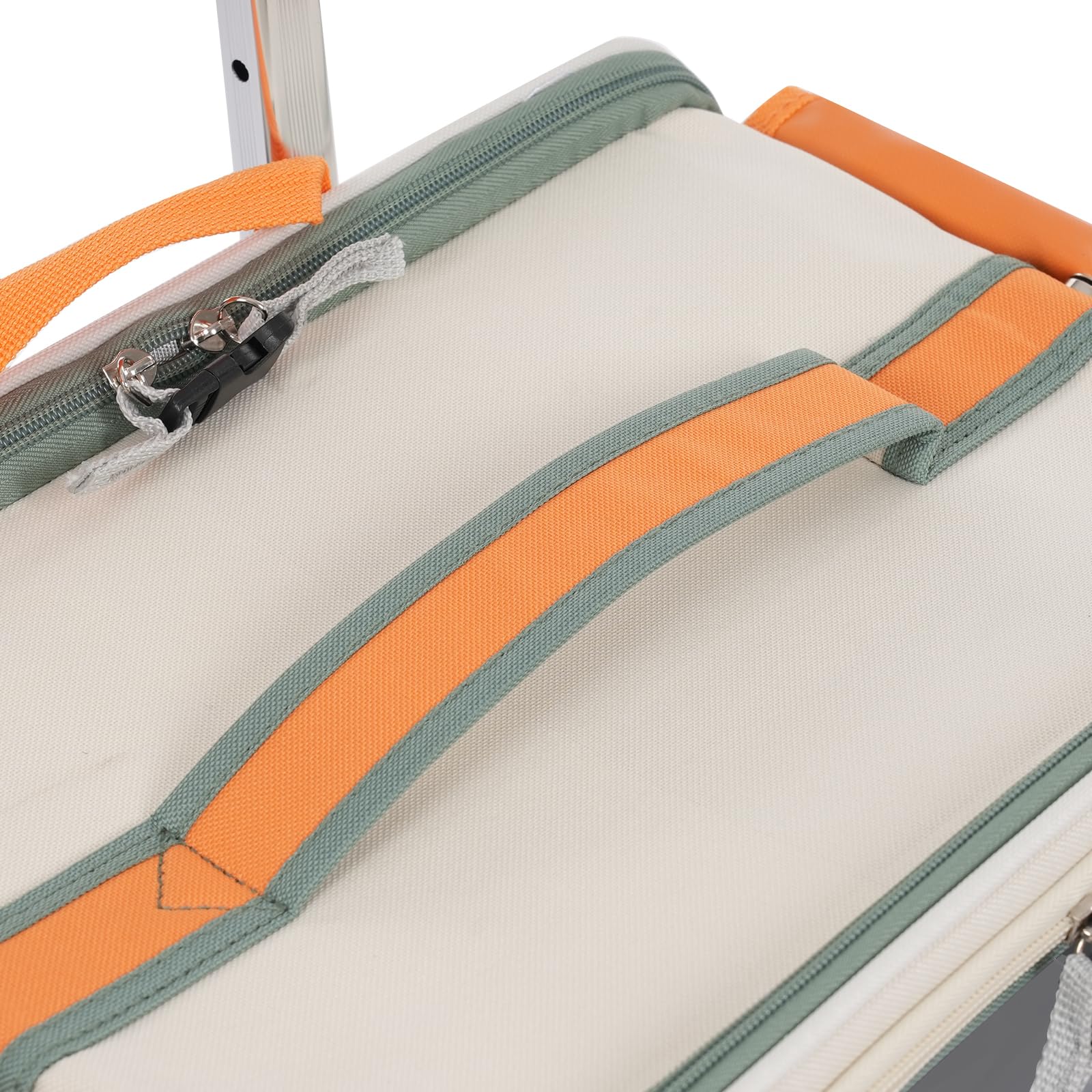 Bolsa portátil para gatos al aire libre, mochila para gatos, bolsa de hombro con carrito para mascotas, bolsa de hombro 2 en 1, viaje en coche dioses perro equipaje de alta capacidad