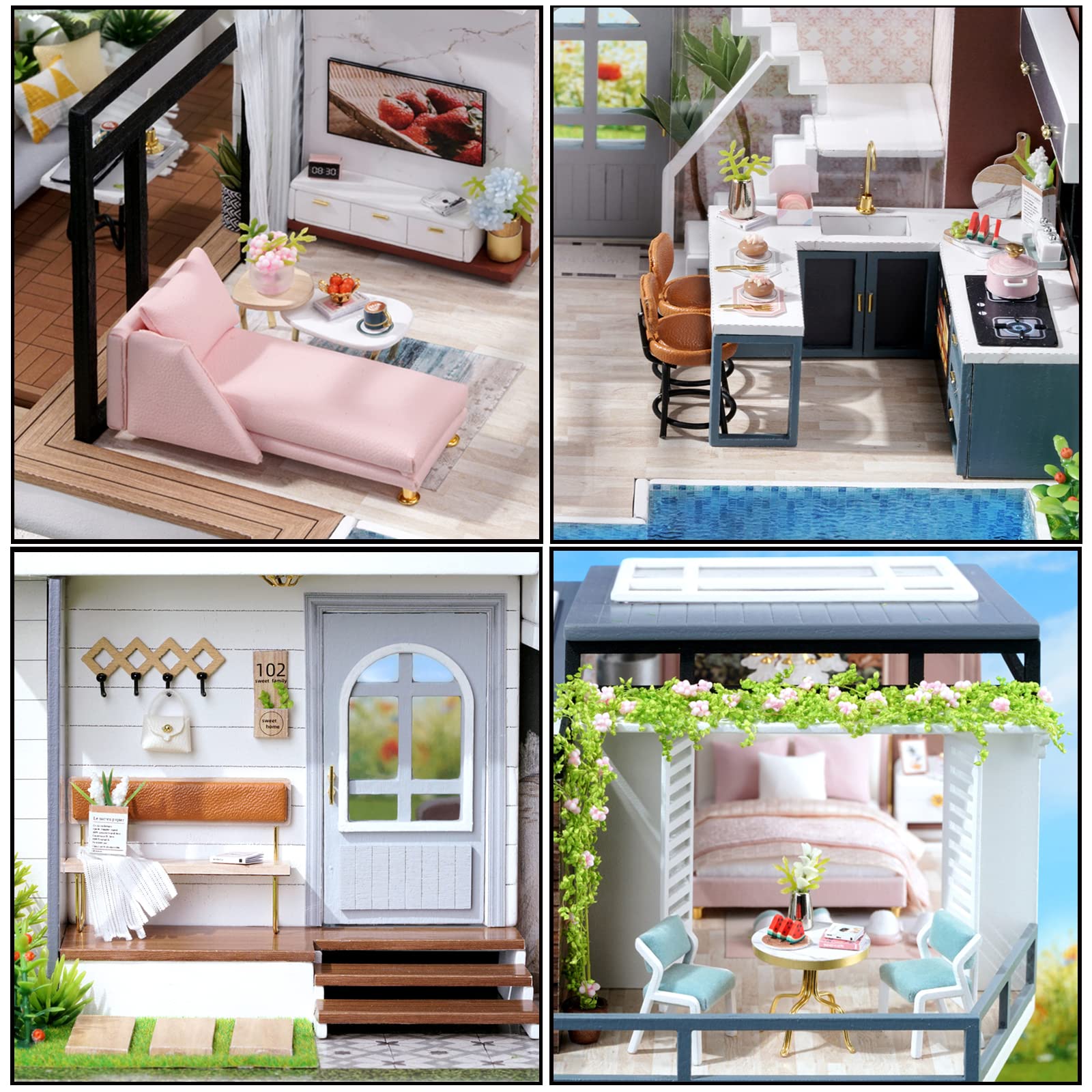 ドールハウスキット102号 M1713-135-102ドールハウス ミニチュア