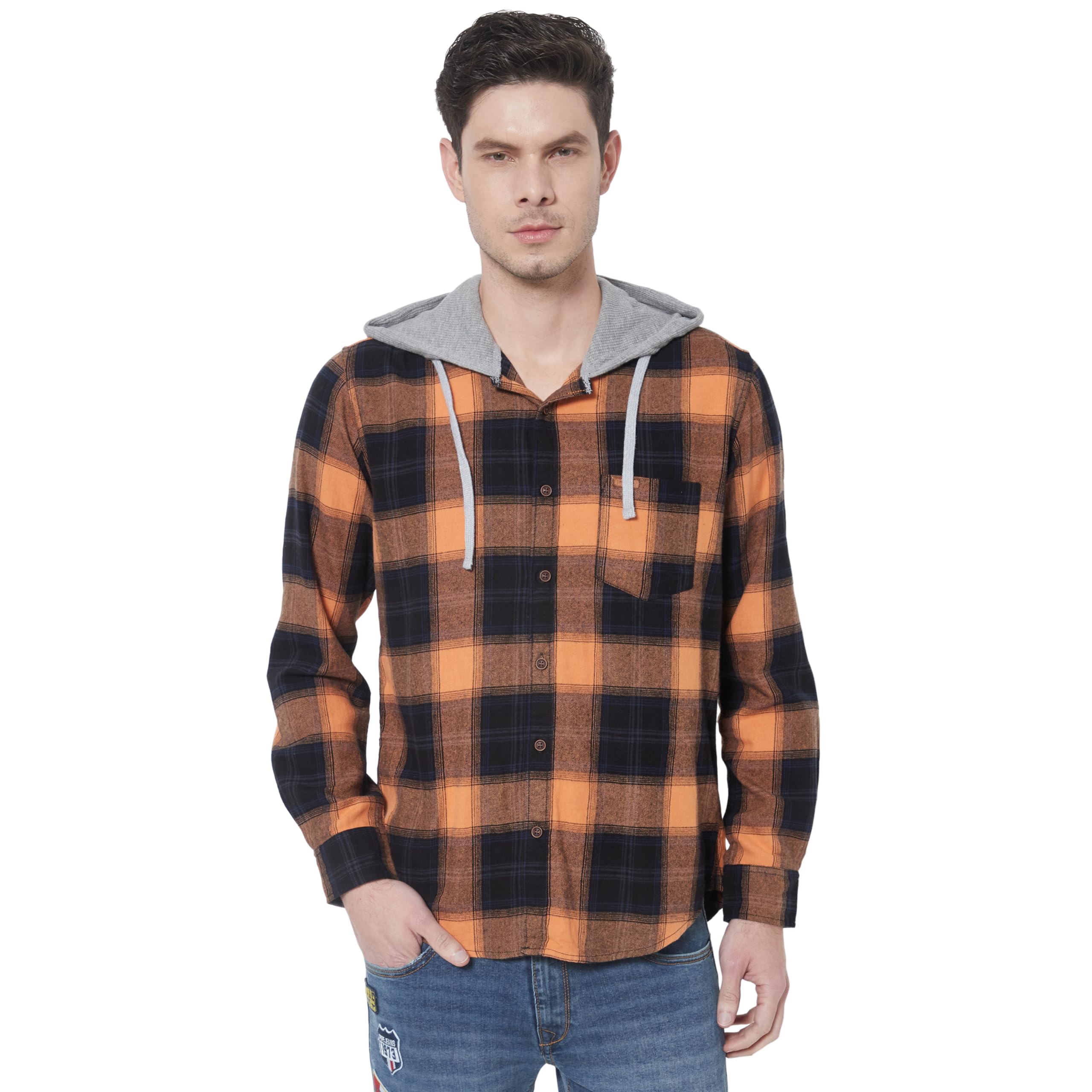 pepe jeans Men Cotton Regular Jeans Shirt-picture-37