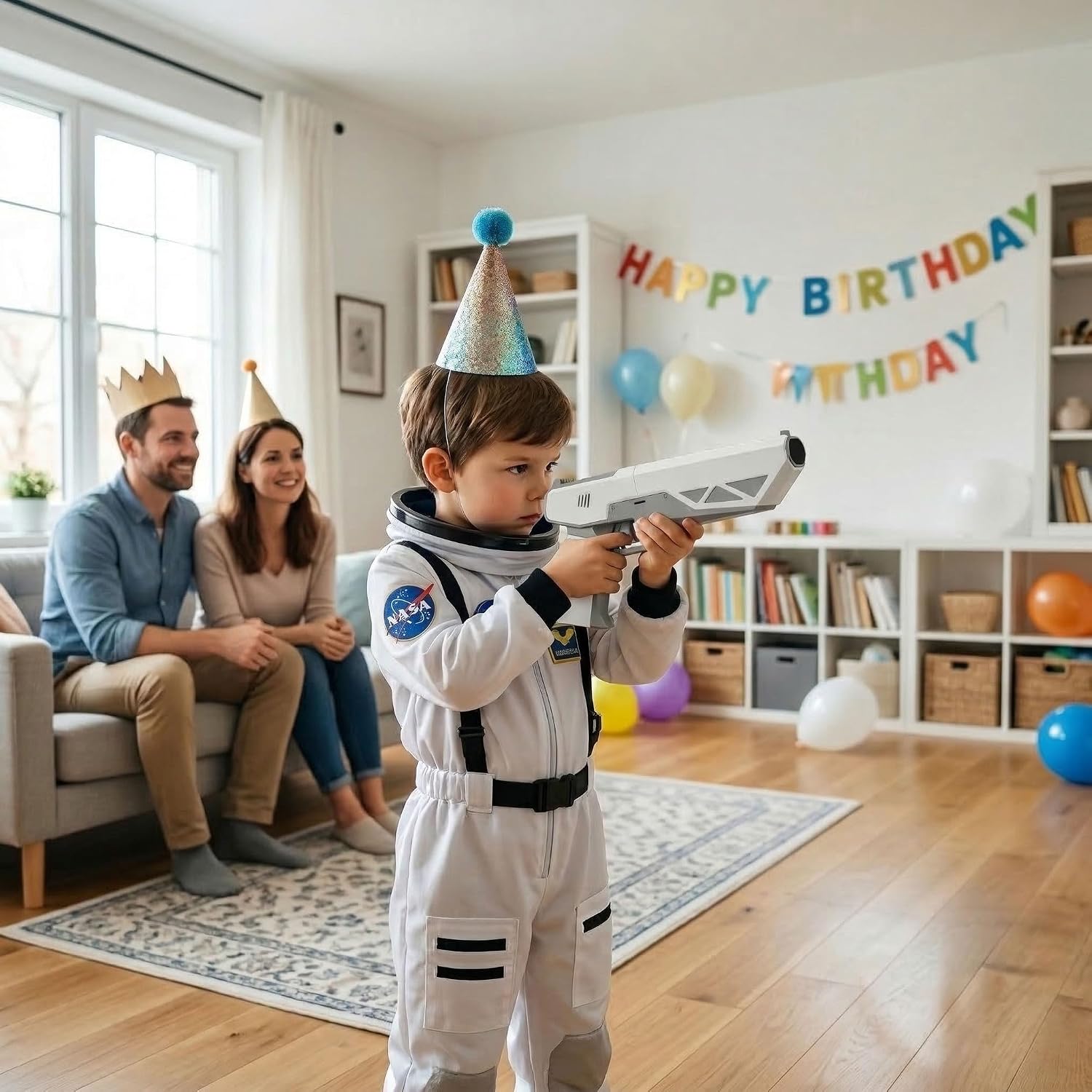 Electronic Shooting Target with Toy Guns Set - AI Smart Scoring & Sounds, Fun Indoor & Outdoor Games for Kids, Birthday Gift for Boys & Girls Ages