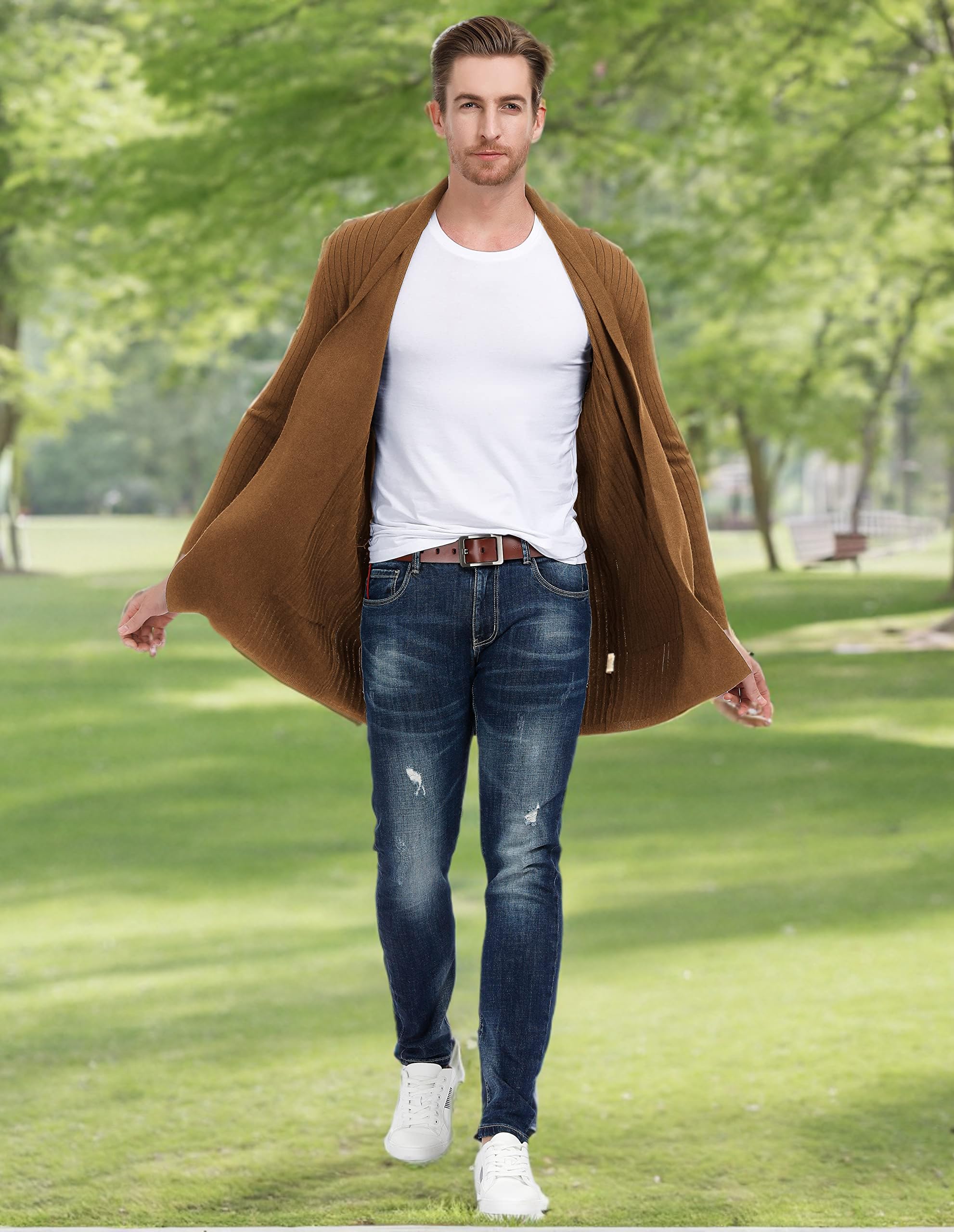 PJ PAUL JONES Herren Modern/Tailliert Outdoor Weste Jacke (1er Pack)