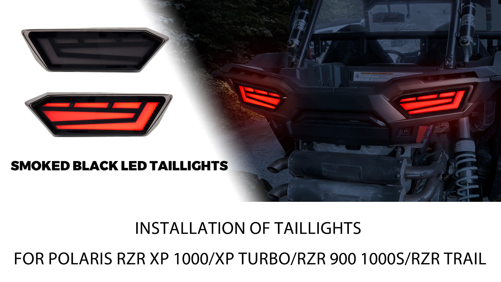 Amazon.com: SAUTVS Taillights for RZR 900 1000 S/XP Turbo 2014