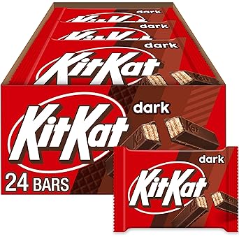KIT KAT Dark Chocolate Wafer Candy Bars, 1.5 oz 24 Count