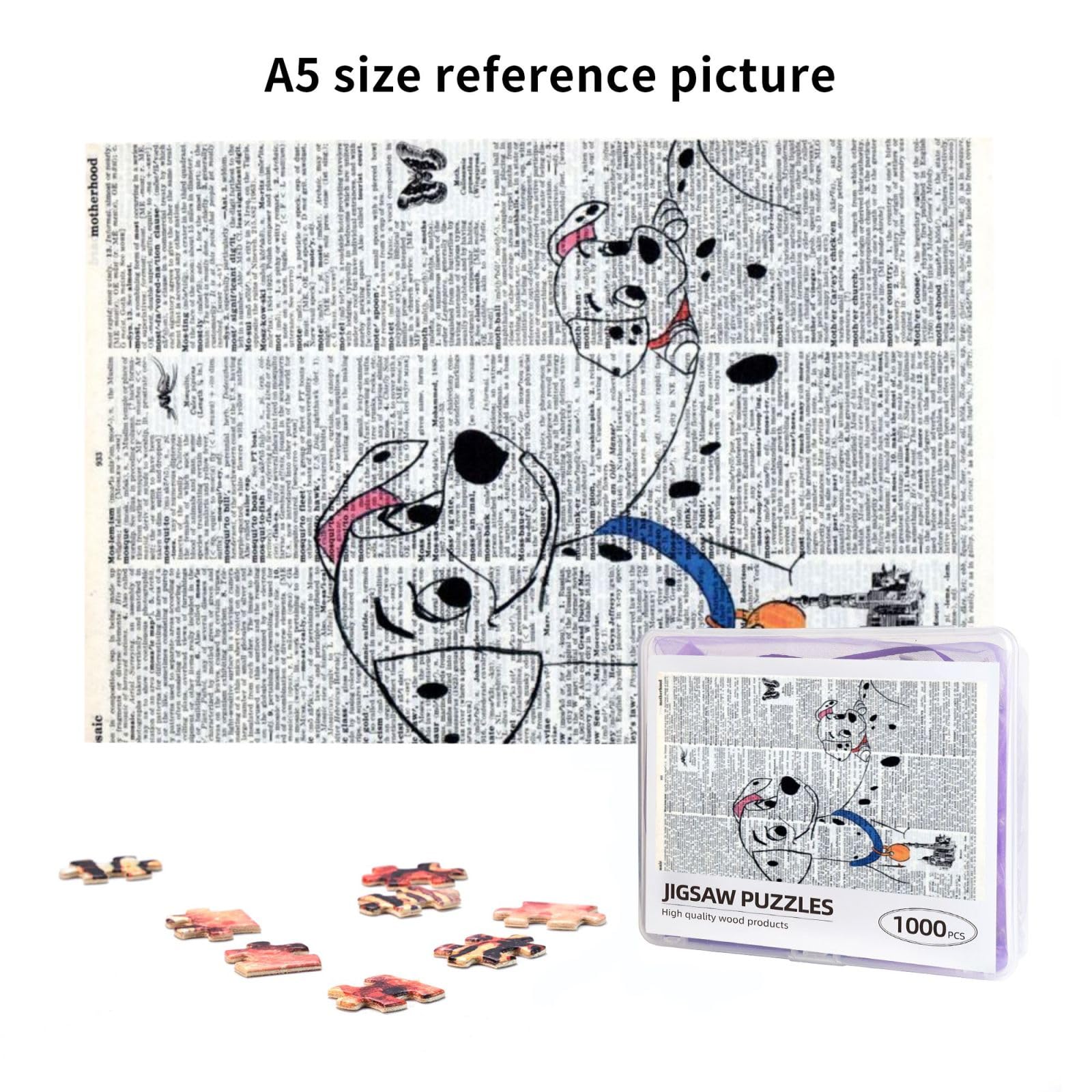 Amazon.co.jp: ジグソーパズル マイクロピース 101匹わんちゃん9 1000