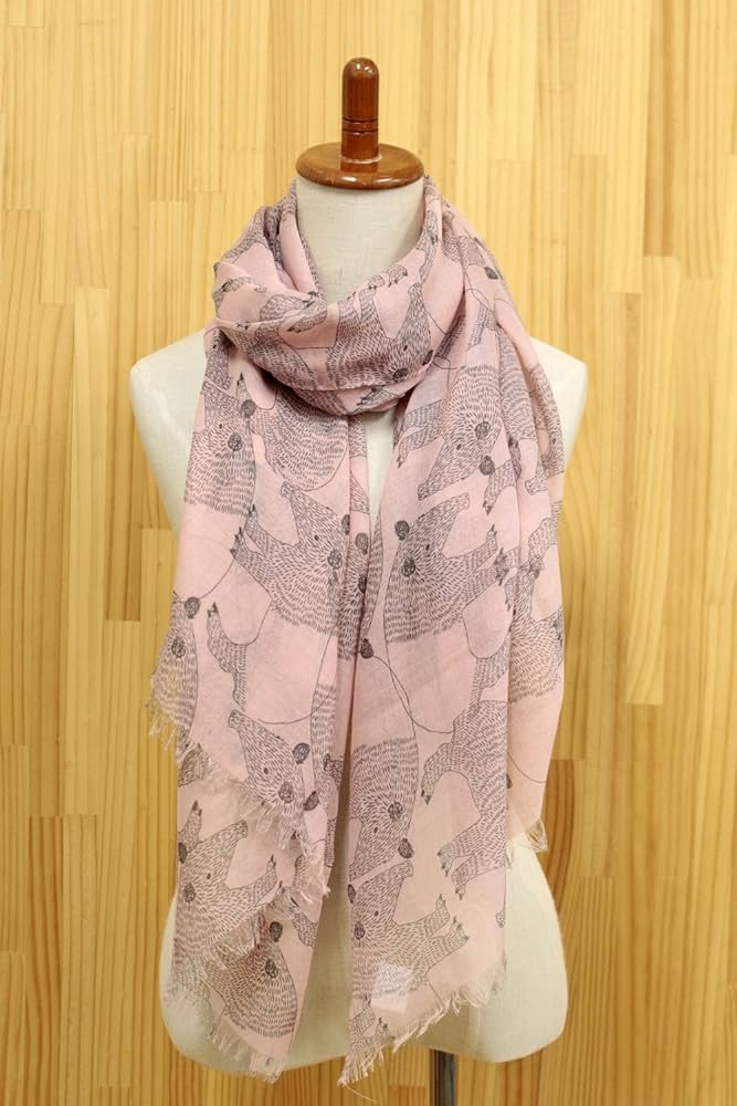 Amazon.co.jp: バク ストール ピンク (70×180cm) UW-847-508