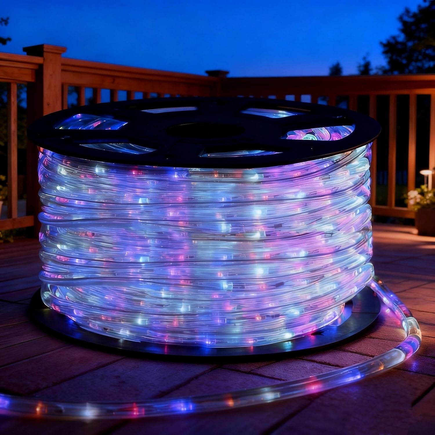 150ft LED Rope Lights Outdoor Waterproof, LED Strip Lights for Indoor Outdoor Rope Lighting Garden,Patio,Bedroom,Party,Pool,Indoor Outdoor Xmas Decoration(Cold White)
