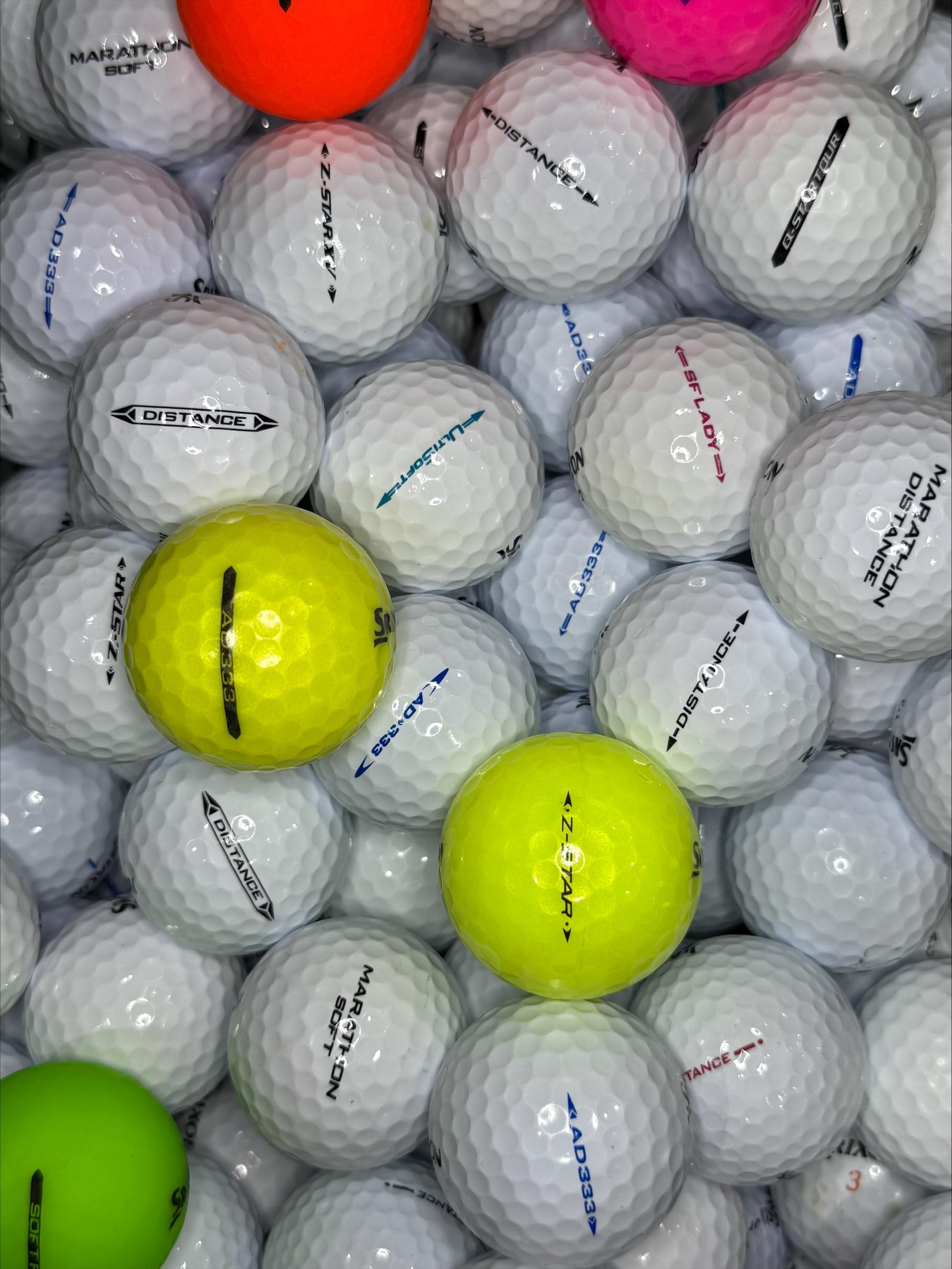 Iron Lake Balls Ltd Golf Balls AD333 Soft Feel Distance Z Star Q Star Ultisoft Matte Etc (72 Balls)