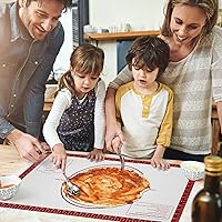 Vista 6 de Alfombrilla de silicona para hornear, tapete antiadherente para masa de pastelería para enrollar, tapete para hornear macarons, tapete de pizza