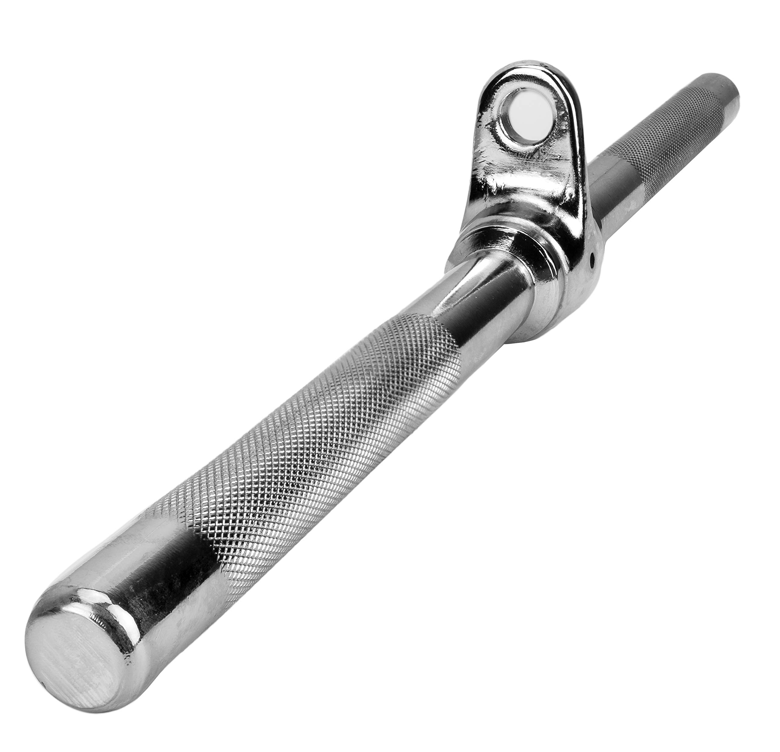 C.P. Sports Einhandgriff/Parallelgriff/Trizepsgriff/Bizeps-Trizeps Stange/Latzugstange/ + 1 Karabinerhaken für Bodybuilding Krafttraining Fitness Training Gym Sport
