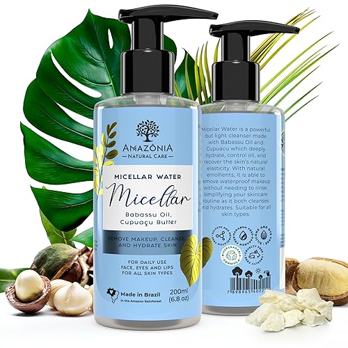 Limpiador facial de agua micelar para mujeres, removedor de maquillaje líquido impermeable para el cuidado de la piel, removedor de maquillaje de