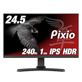 Pixio PX5 ゲーミング　モニター　240hz 24.5 Amazon.co.jp: Pixio PX5 HAYABUSA ディスプレイ モニター
