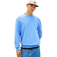 Tommy Jeans Felpa da Uomo Tjm Reg S Flag Crew Ext Dm0dm20741 (Confezione da 1)