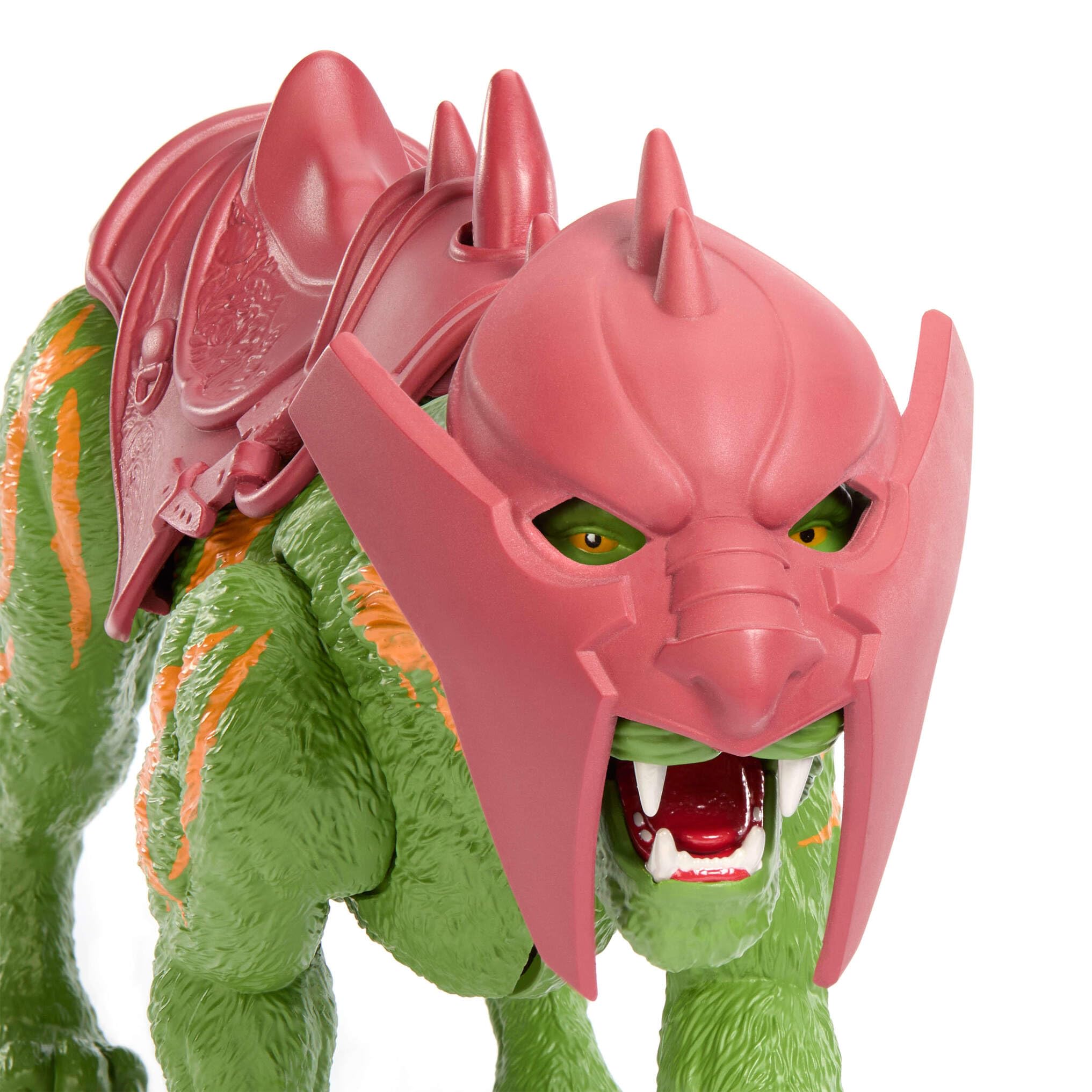 Masters of the Universe película 2026 Battle Cat, mordida y 5 rugidos | Tigre héroe MOTU de 14 cm con armadura, aspecto inspirado en la película y múltiples sonidos, JKJ04