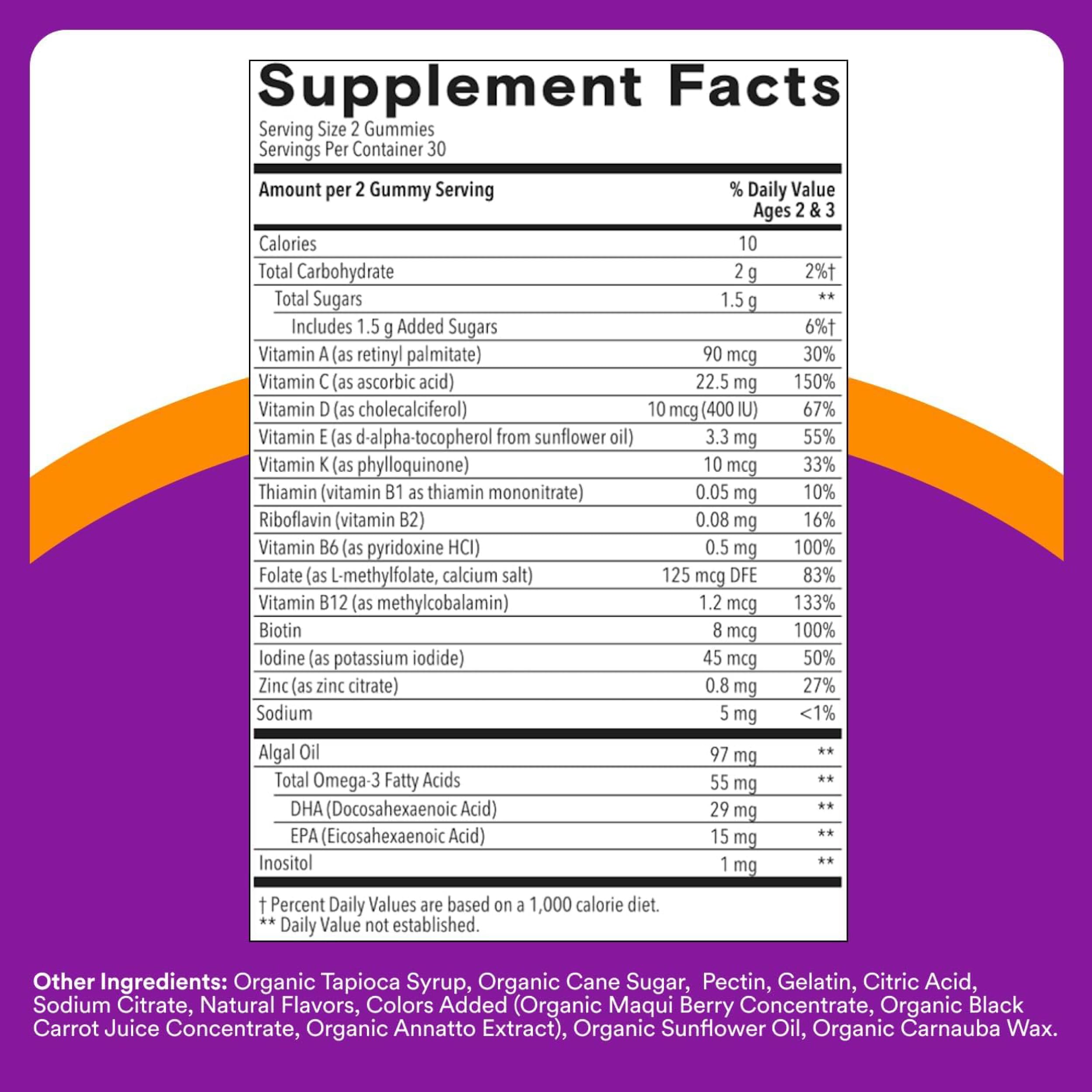SmartyPants Toddler Plus Multivitamin Gummies, Vitamin D, Omega 3, 60 Ct — Amazon image 6
