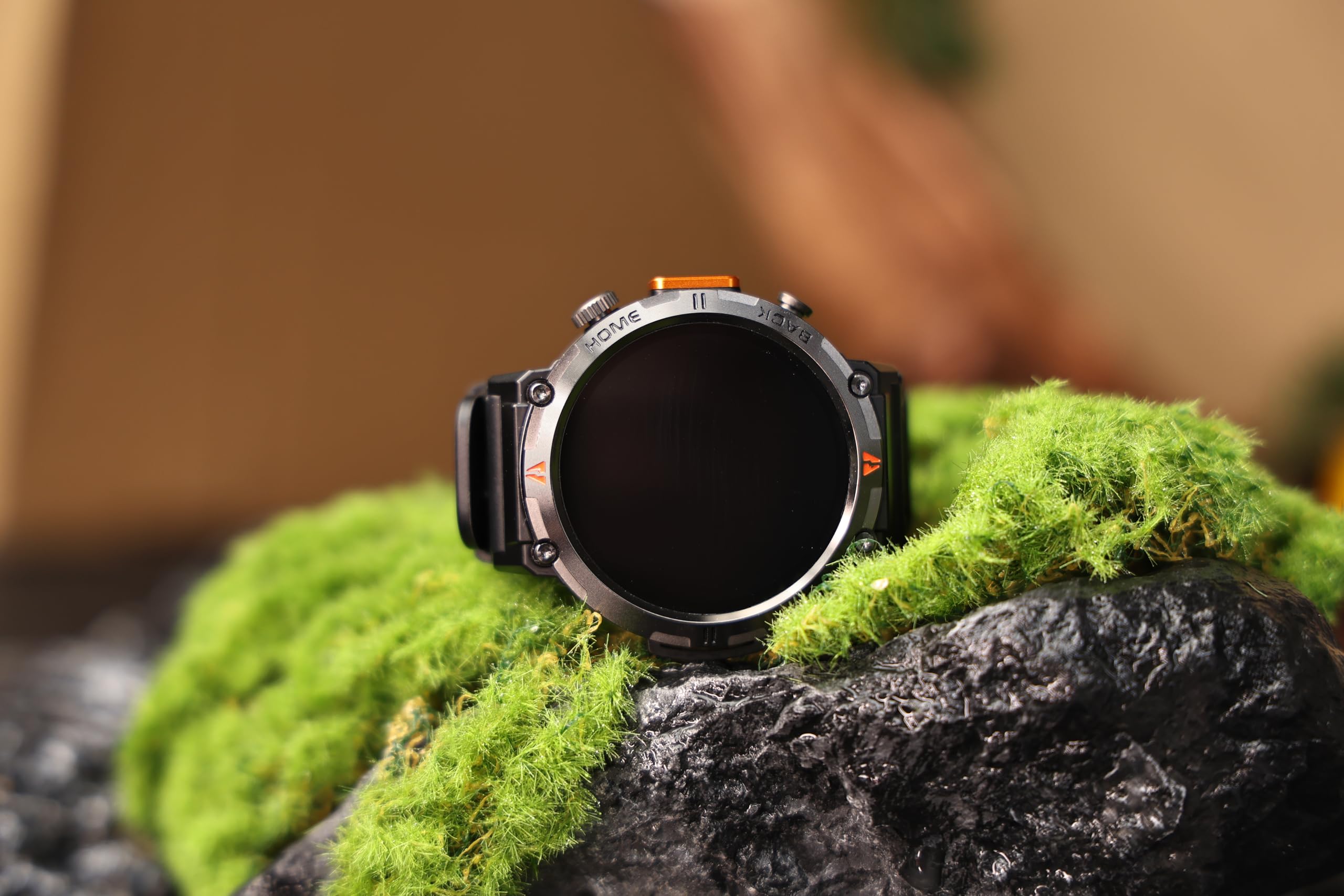 GPS Smartwatch Militare Uomo Impermeabile 3ATM con Torcia LED Bussola, 1,45" HD Rugged Smartwatch Orologio con Chiamate Bluetooth, Fitness Watch con Cardiaca SpO2 Notifiche WhatsApp per Android iOS