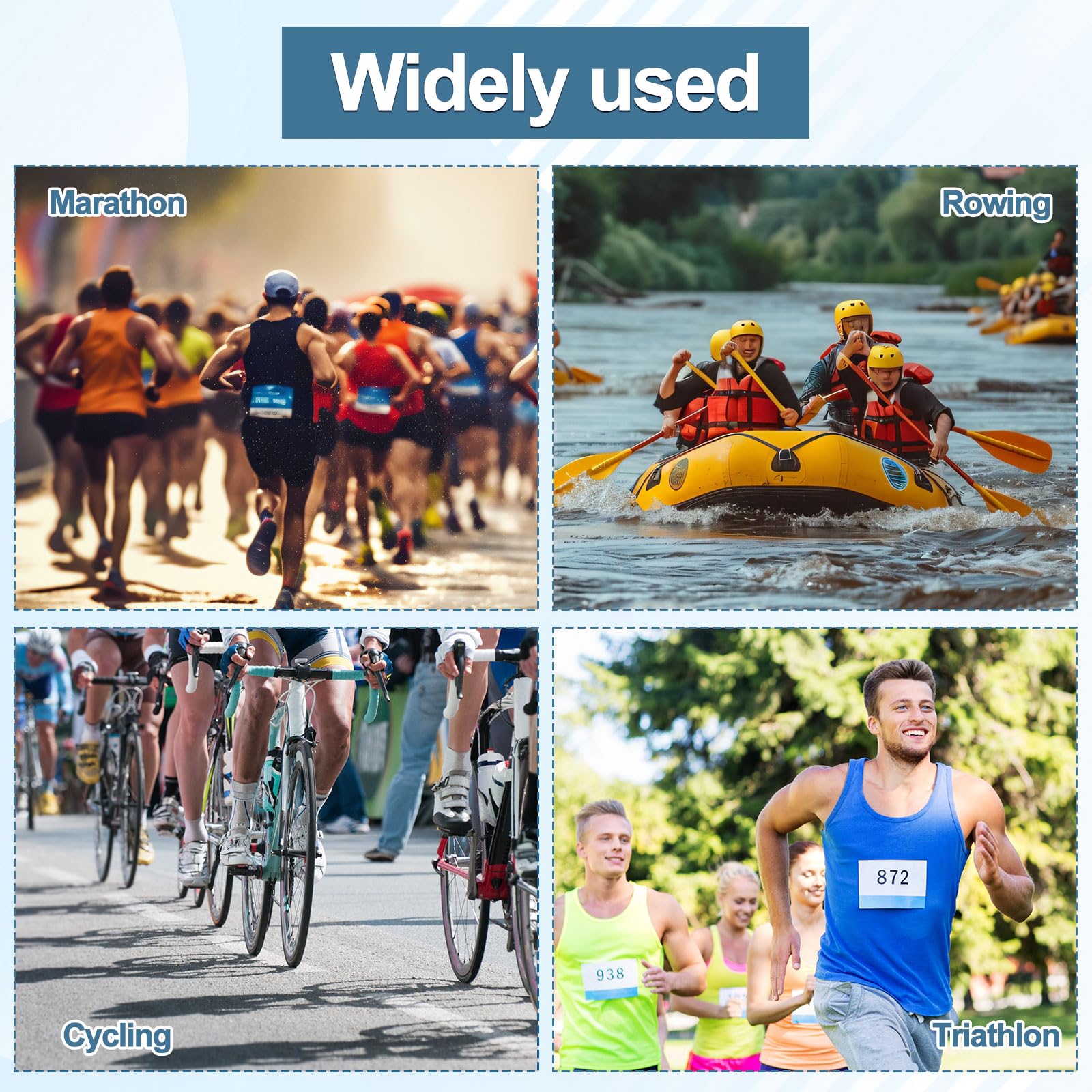 Tinoaly 12 Pares Corchetes Magnéticos Dorsales, Soporte Números Maratón Sistema de Sujeción para Carreras Ciclismo Triatlón Equipo Deportivo — view 7