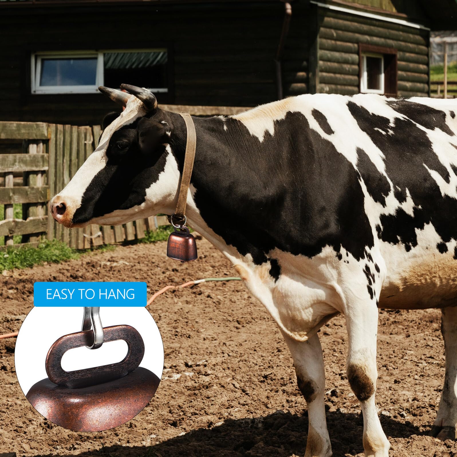 ARTIBETTER Set 12 Mini Campanacci per Mucca e Animali da Fattoria Campanaccio in Metallo Elettroplaccato Rosso Rame Fibbie e Corda Naturale 2M Campana Rustica per Pascolo di Mucche