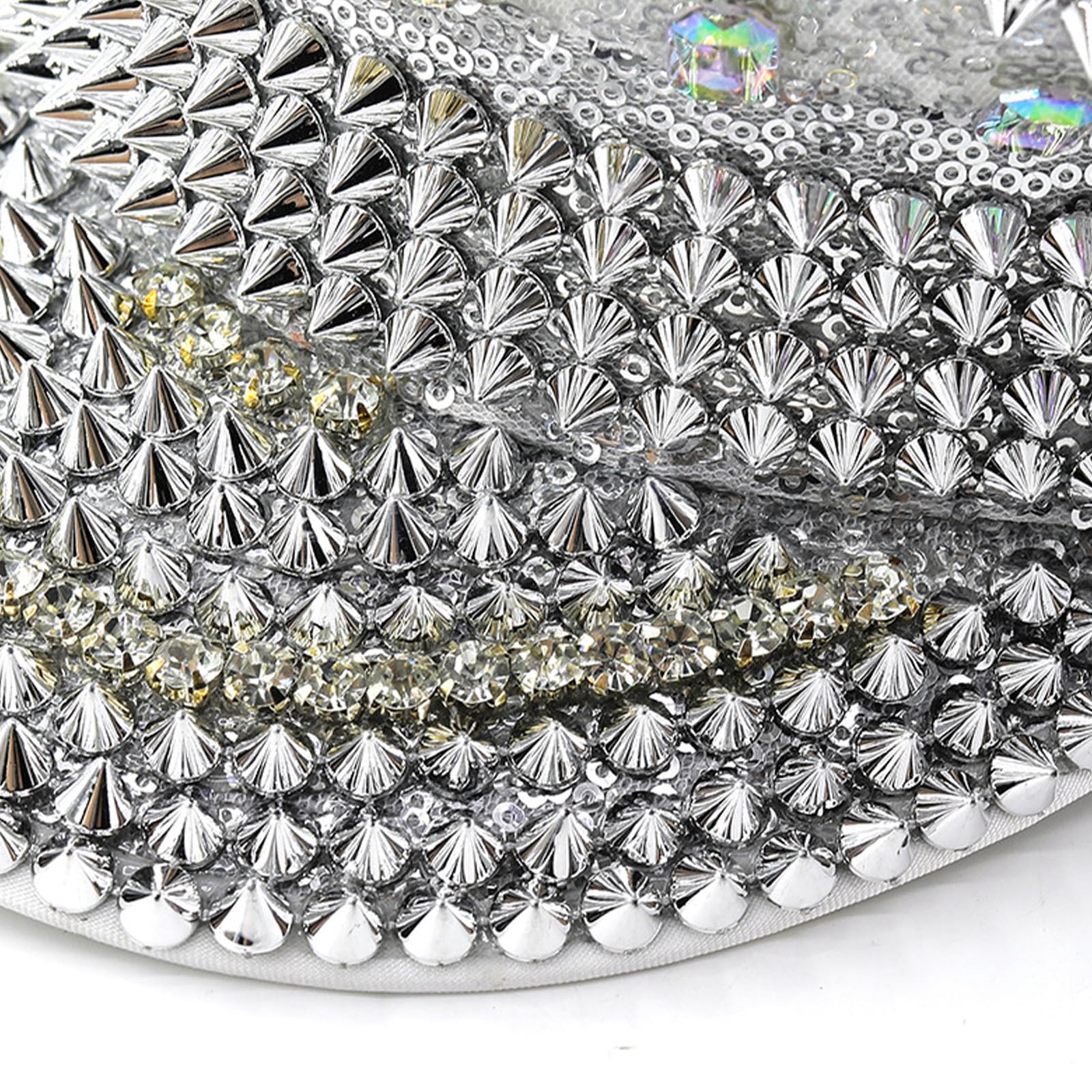 Lions - Cappello unisex con strass e paillettes, regolabile, alla moda, unisex, per gli appassionati di moda