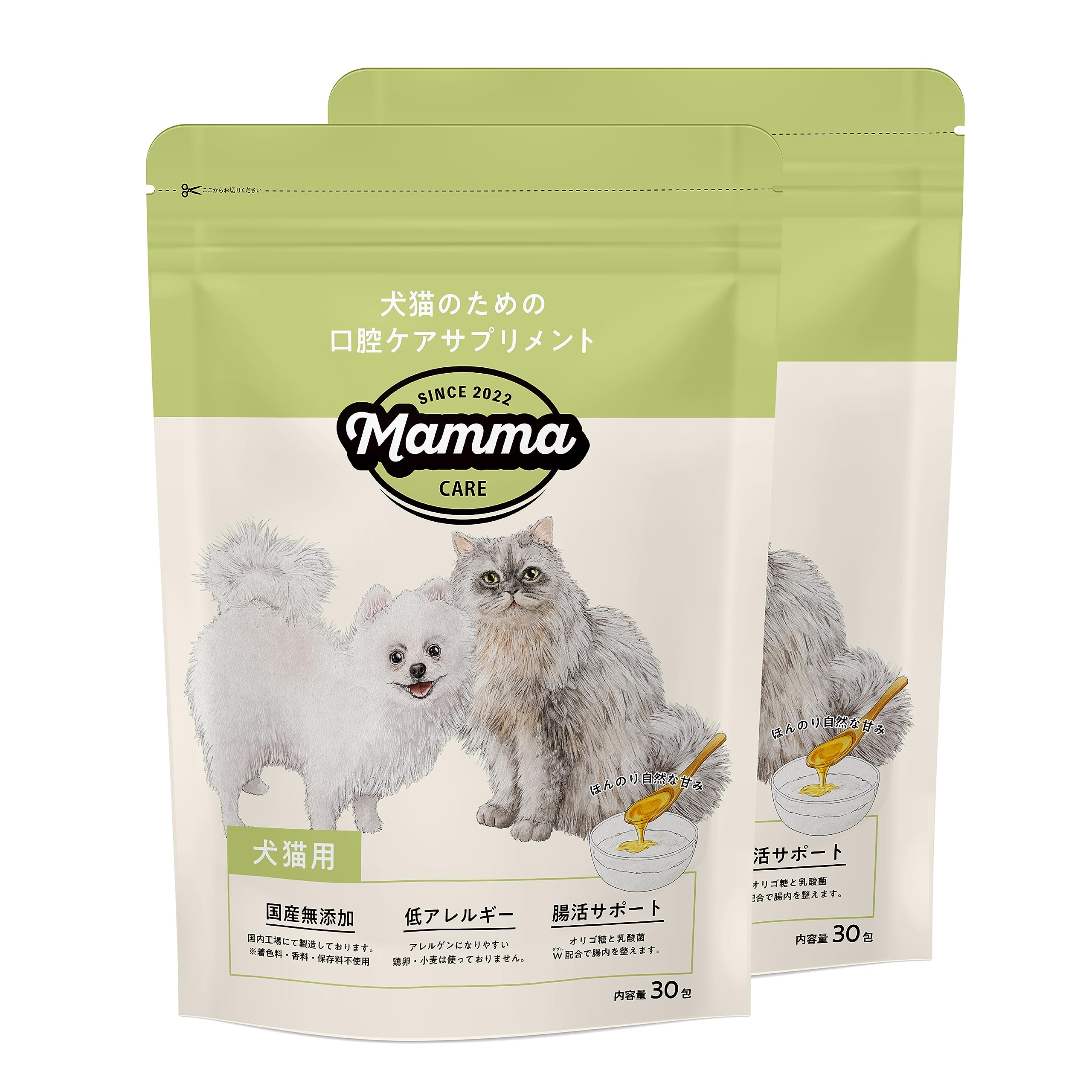 口腔ケアサプリメント（犬猫用) Amazon.co.jp: ［ 犬猫用 ］マンマ 口腔ケアサプリメント 犬 猫 歯磨き