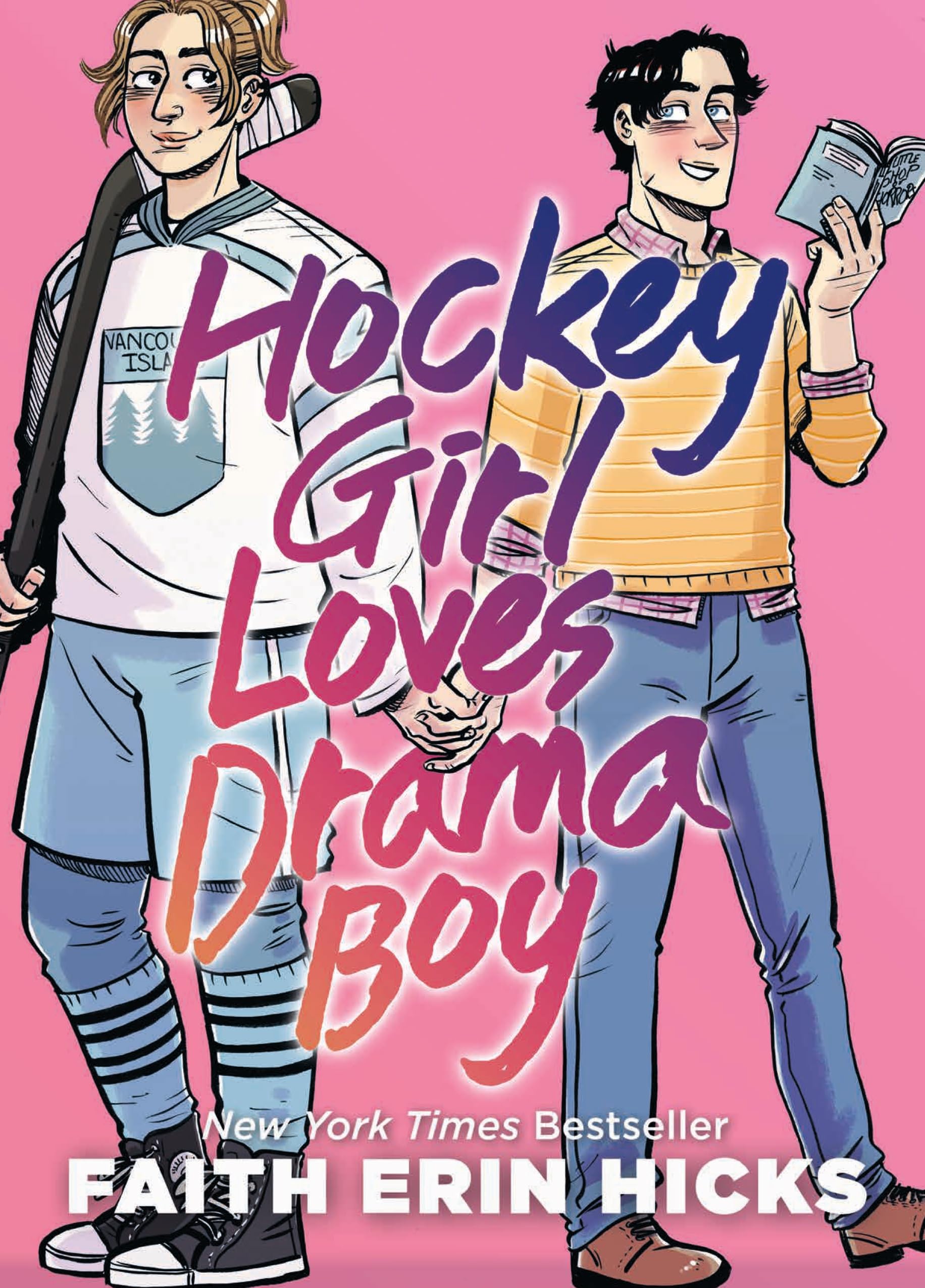 Hockey Girl Loves Drama Boy: A Feel-Good YA Graphic Novel with an Unexpected Romance Paperback – 5 Oct. 2023