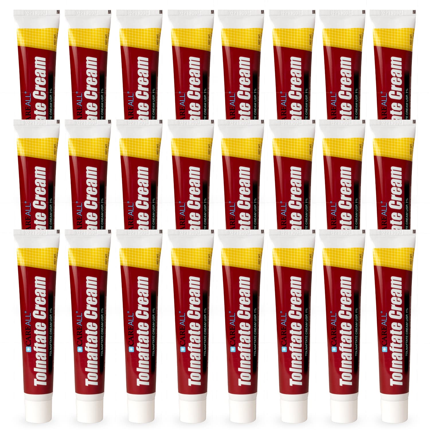 CareAll Tolnaftate Cream USP 1%, 1.0 oz. Tube (24 Pack), Effective Antifungal Treatment and Itch Relief for Athlete’s Foot, Jock Itch, Ringworm,