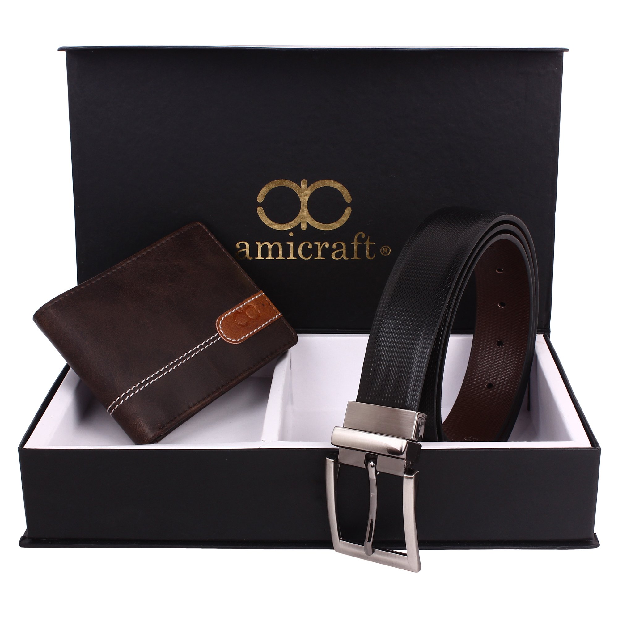 amicraft Men's Combo Pack Of Wallet & Belt-picture-38