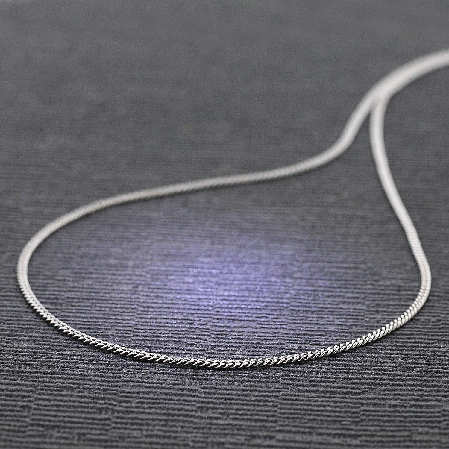 trendor Silberkette für Anhänger 925 Silber rhodiniert Panzer 2,1 mm 70739 | eleganter Halsschmuck für Herren, zeitloses Accessoire