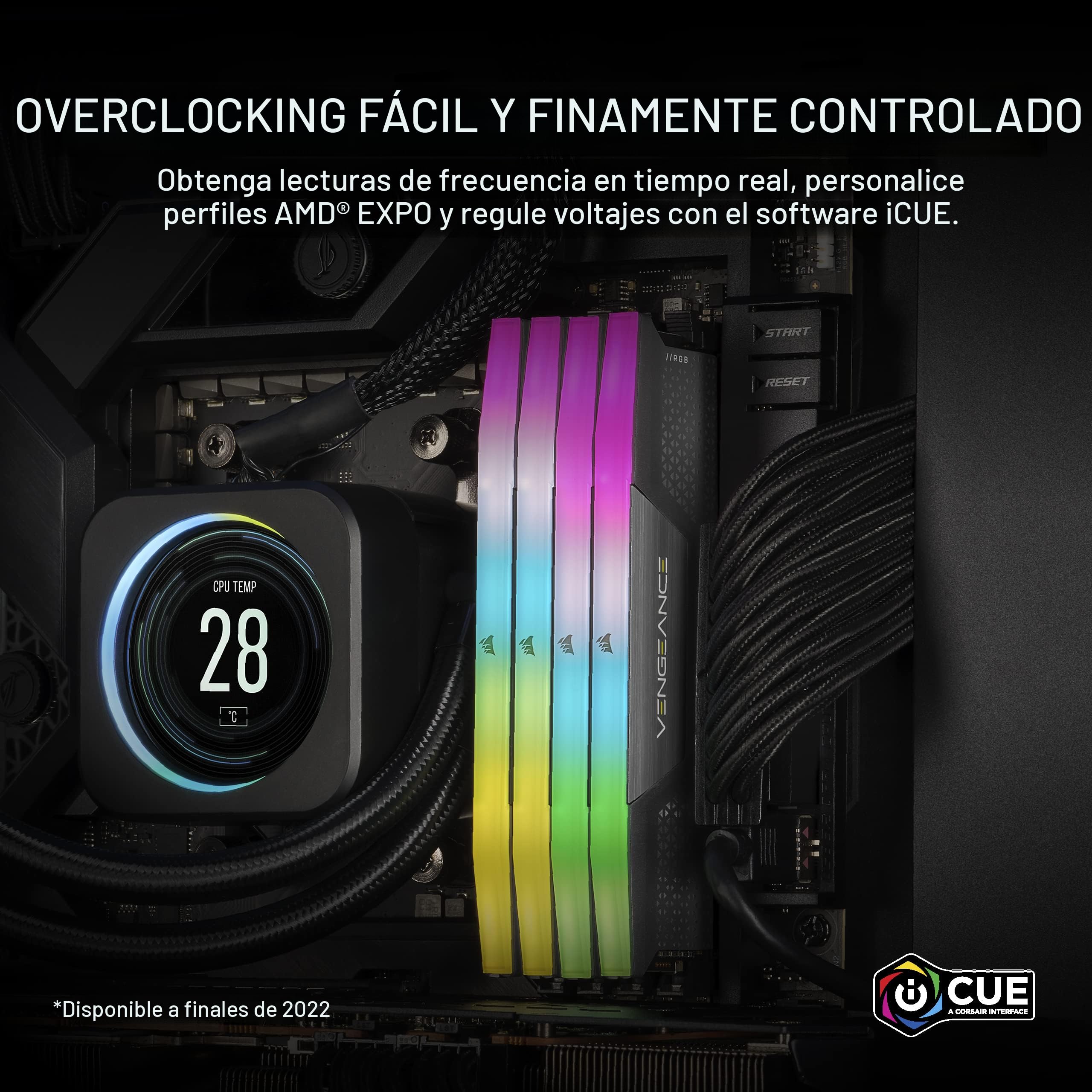 Amazon.com: CORSAIR VENGEANCE RGB DDR5 64 GB (2 x 32 GB) DDR5 6000
