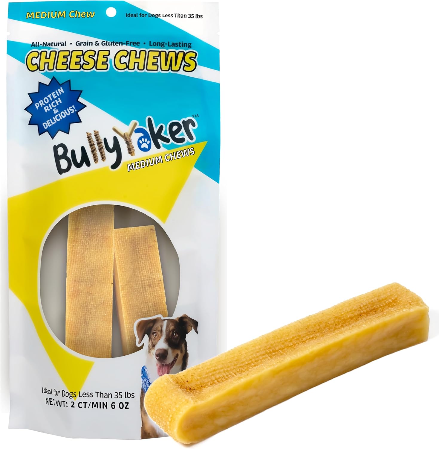 BULLYYAKER Cheese Chews Himalayan Yak Cheese Dog Chews