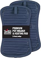 Vista 33 de All-Clad Soporte Premium para Ollas y Almohadilla Térmica: Resistente al Calor hasta 500 Grados - 100% Algodón, Almohadilla Térmica de 10"x6.25