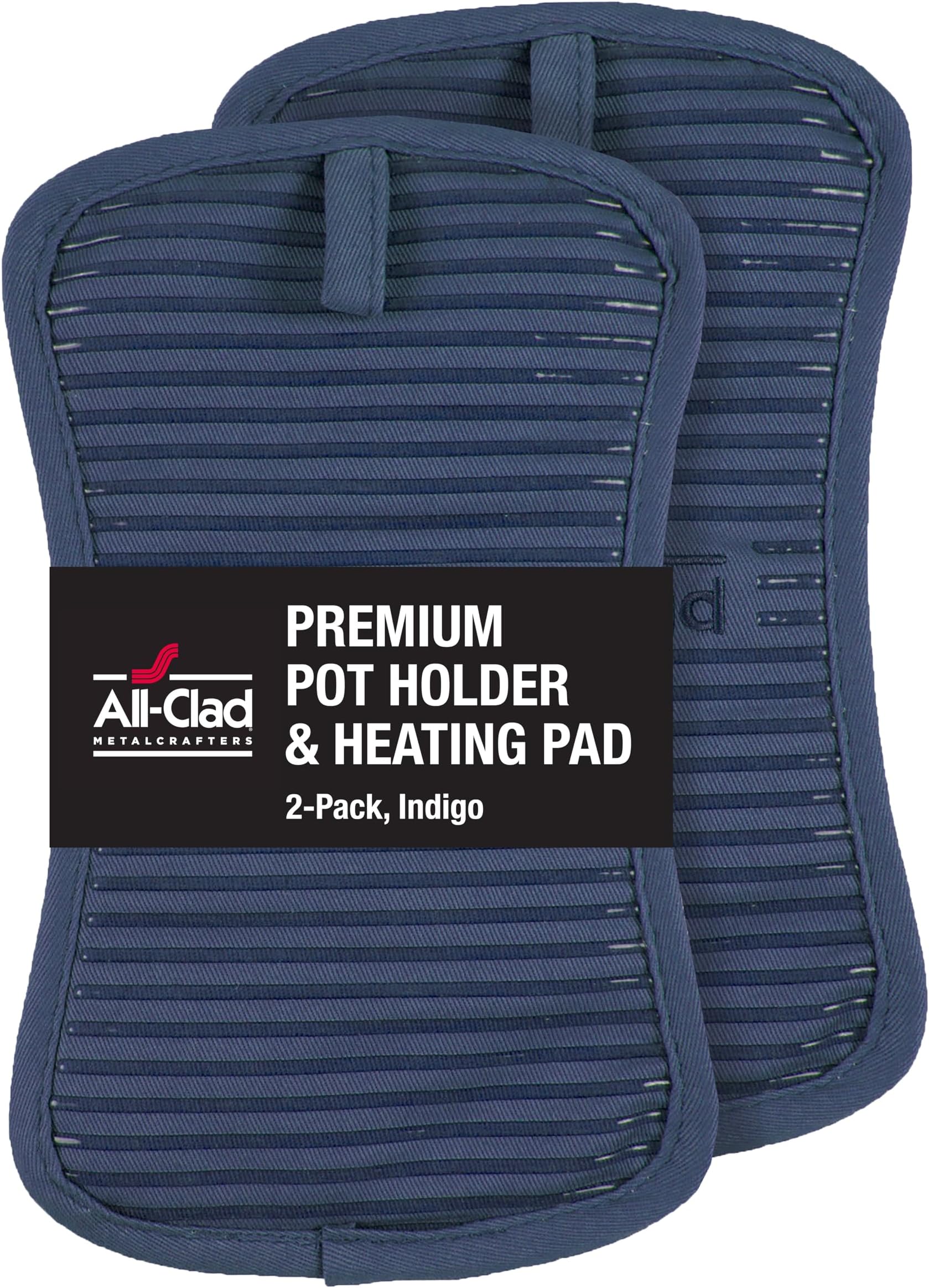 Premium Pot Holder, 2-Pack, Indigo