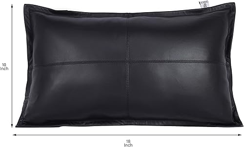 Miniatura 4 de QAWACH Funda de almohada rectangular de piel de cordero - Funda de cojín para sofá, fundas decorativas para sala de estar y dormitorio, caja negra,
