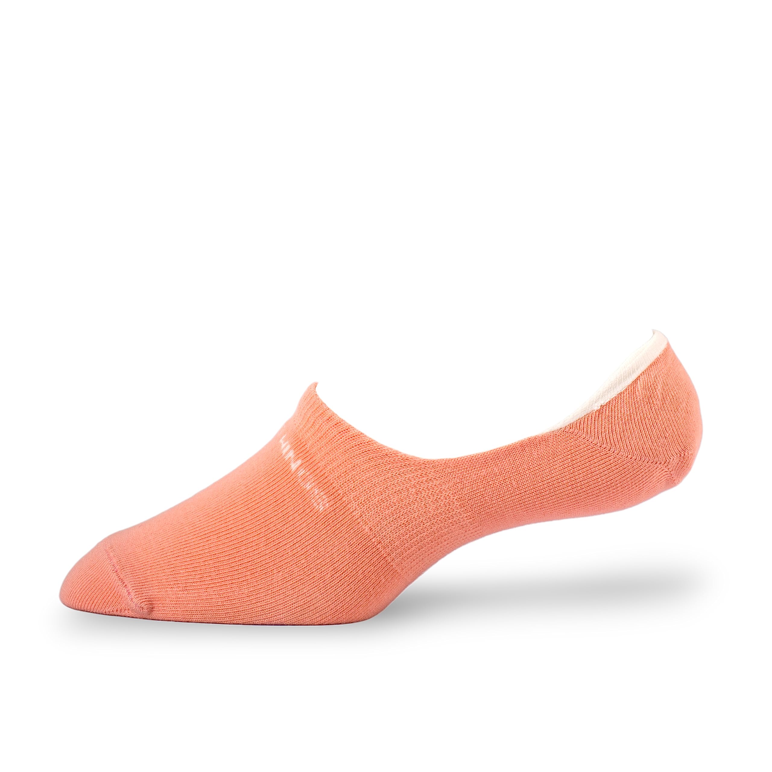 Women's_Socks Peach Colour Cotton Fabric Solid Free Size No-show Length Casuals Wear Socks Pack Of 1 9001-W1-image-3