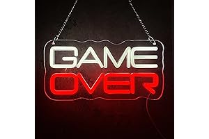 Mesmerizing Game Over Neon Sign: A Gamer's Delight