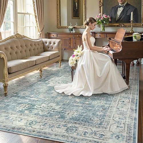 Miniatura 127 de LIVEBOX Alfombra lavable de 2 x 6 pies para baño, tapetes de cocina antideslizantes para entrada de piso, tapete bohemio para puerta delantera