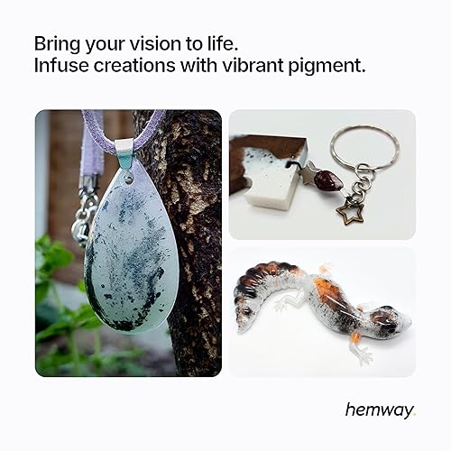 Miniatura 5 de Hemway Tinte en polvo metálico blanco perla de 50 g  1.75 oz  Tinte premium de lujo para epoxi, resina, pintura de poliuretano, joyas, mesas y