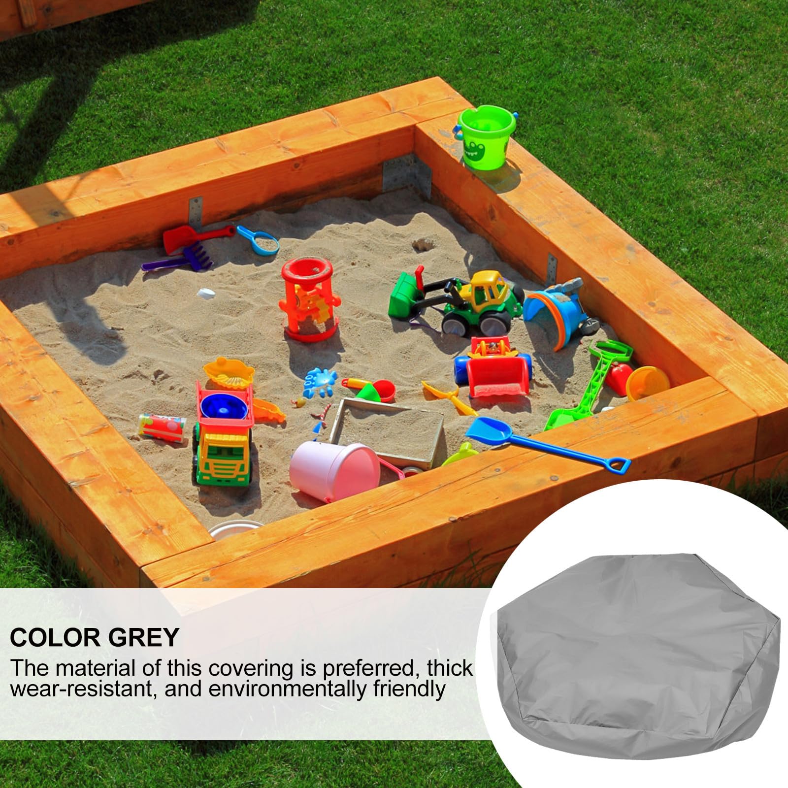 Verschleißfeste Beschützer aus Gewebe Oxford Sandkastenabdeckung Staubdichter Sandbox für Outdoor Spielbereiche im Garten