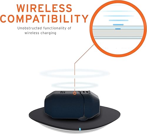 Miniatura 4 de URBAN ARMOR GEAR UAG - Funda compatible con AirPods (1 y 2 generación), funda protectora de silicona suave al tacto de cuerpo completo con mosquetón